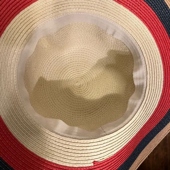 Women's Merona Wide Brim Fedora  FEATHER Hat Polyester Straw - Picture 4 of 5